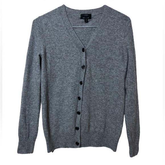 JCrew Wool/cashmere Grey Button Down Cardigan Size XS - Picture 2 of 9